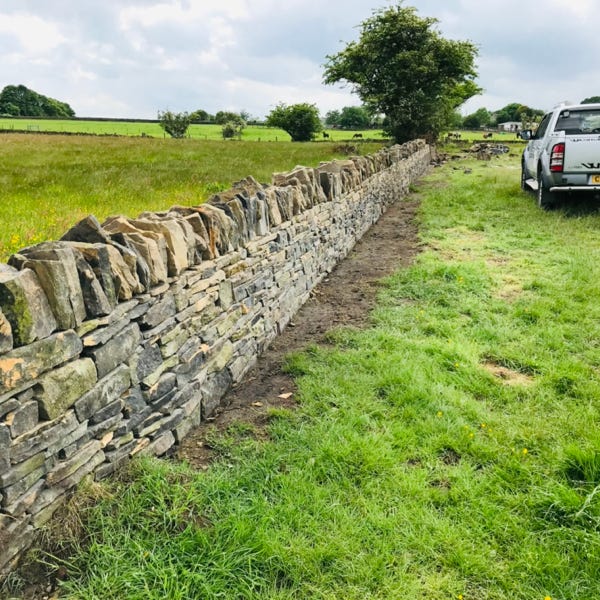 Field dry stone wall